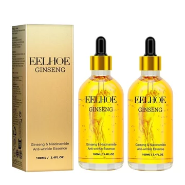 Serum nhân sâm EELHOE, Tinh chất mặt nhân EELHOE, Serum chống sâm, Tinh chất chống lão hóa Polypeptide sâm, Làm săn chắc da mịn màng Giảm nếp nhăn (2PC)