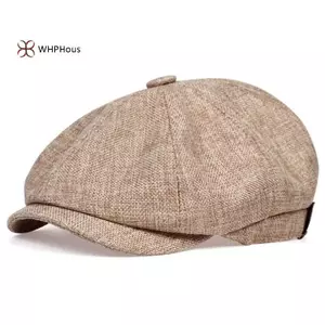 < WHPHous-t > Mũ Newsboy thông thường dành cho nam Xuân Thu Mũ nồi thời trang mềm mại Cotton thoáng khí Mũ Unisex dành cho người lớn Hàng ngày Ngoài trời Đẹp