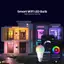 < WHPHous-t > Bóng đèn thông minh LED E27 RGB cho đèn Tuya Điều khiển WiFi / APP Bóng đèn LED Ampoule có thể điều chỉnh độ sáng 220V Điều khiển ứng dụng phòng ngủ gia đình Điều chỉnh 16 triệu màu Đẹp