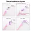 < Honeyba > Kính Silicon Trẻ Em Chân Kính Cánh Tay Chống Trơn Trượt Snap-on Kính Mắt Thay Thế Cánh Tay Kính Silicon Nhiều Màu Chân Đẹp