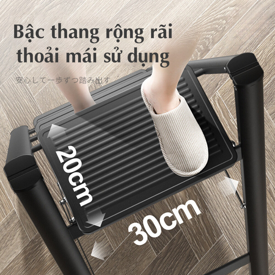 Thang Gấp Gọn Thông Minh HomeMate – Thang Nhôm/Thép Carbon 2–4 Tầng Chịu Tải 150kg An Toàn Cho Gia Đình