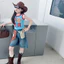 Áo Vest Graffiti Chữ Bé Gái Mùa Hè Phong Cách Mới Trẻ Em Màu Sắc Tương Phản Cổ Tròn Tất Cả Trận Đấu Áo Không Tay