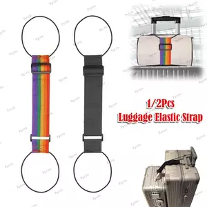 PYCOU 1 / 2 Dây đeo đàn hồi hành lý, Dây nối hành lý di động đa năng, Dây đeo đóng gói hành lý có thể điều chỉnh Phụ kiện Luggag