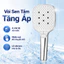 Vòi Sen Tắm Tăng áp,4 Chế độ Xả Nước,nhấn Nút để Chuyển đổi, Lỗ Thoát Nước Bằng Silicone Không Dễ Bị Tắc