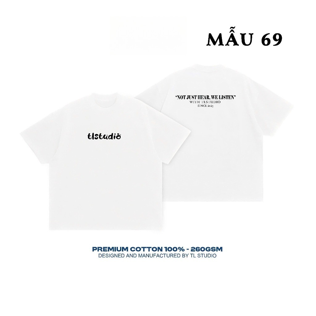 Áo thun Boxy TL - ĐỊNH LƯỢNG 260GSM chất liệu 100% COTTON
