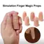 Luckyew Prosthetic Limbs Ngón tay giả Mô phỏng Cots Cắt đứt Prostheses Găng tay silicon Biến mất để chơi Triy Magic Đạo cụ Prank TQ