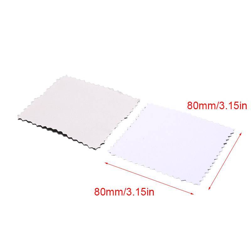 [Kitten-t] 50 Chiếc Bạc Đánh Bóng Vải Lau Trang Sức Vải Làm Sạch Chống Mài Mòn Dụng Cụ Mới