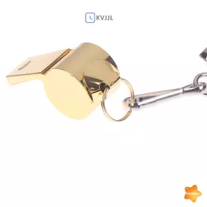 Còi dây thép không gỉ vàng treo Ne Còi cứu sinh ngoài trời mới