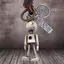 Bigapple Vintage Khắc Đồng Robot Bapa Xe Móc Khóa Phụ Kiện Quà Tặng Thời Trang RDG