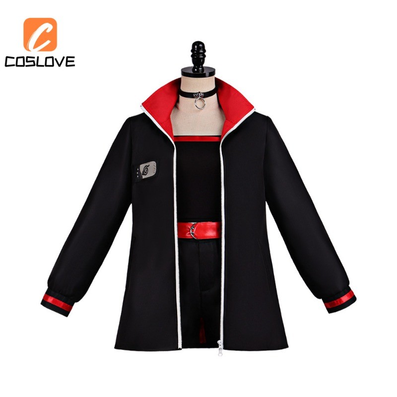 Anime NARUTO BORUTO Sasuke Sarada Cosplay Quần Áo Trọn Bộ Trang Phục Trang Phục Cho Người Phụ Nữ Màu Đen Battlesuit Đồng Phục