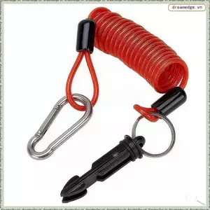 Cáp ly khai 6FT cho xe kéo, Dây cuộn lò xo bằng thép không gỉ hạng nặng Dây buộc an toàn phanh khẩn cấp có chốt