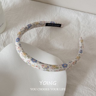 Yoing / Phiên bản Hàn Quốc Băng đô giảm tuổi dễ thương Vải hoa văn không đều Băng đô nữ