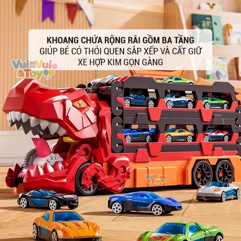 Xe hợp kim biến hình phóng đạn – Đường ray khủng long ăn thịt