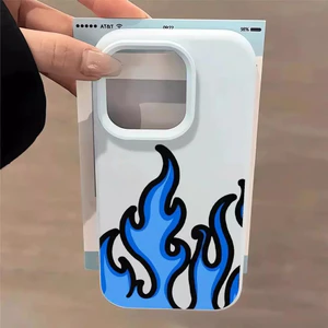Ngọn lửa cháy cho trường hợp iPhone 16 iPhone 1514 Cửa sổ lớn mới 17air Đơn giản