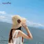 AqToCna 1 Chiếc Mũ Chống Nắng Ống Hút Có Vành Rộng Chống Tia UV Trang Trí Hoa Cho Đi Biển Dã Ngoại Du Lịch Sử Dụng AqToCna