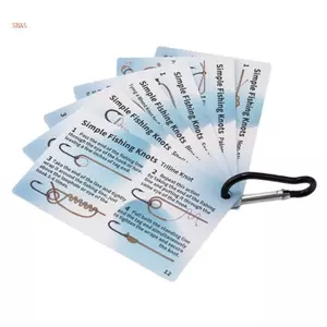 Shas 1 Bộ Hướng Dẫn Phương Pháp Nút Câu Cá Cho Người Mới Bắt Đầu Với 12 Kỹ Thuật Minh Họa Thẻ Chống Thấm Nước Thiết Thực Cho Góc