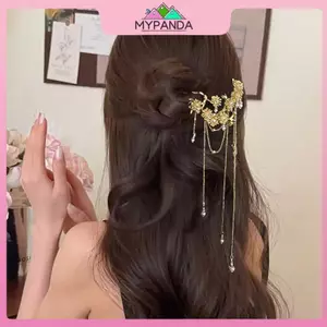 MYPANDA Trung Quốc Hanfu Phụ Kiện Tóc Cho Nữ Hoa sel Nĩa Tóc Truyền Thống Cô Dâu Kẹp Tóc Mũ Đội Đầu Vintage.