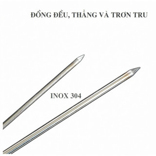 [COD] Que Xiên Nướng Inox 304 Chống Gỉ 20cm/30cm - Bộ 5/10 Cái, Dùng Cho BBQ, Bếp Than, Lò Nướng