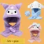 mũ cho bé .Mũ Kuromi Melody Loại 1 Cao Cấp – Siêu Mềm, Siêu Ấm Cho Bé 3 đến 12 Tuổi