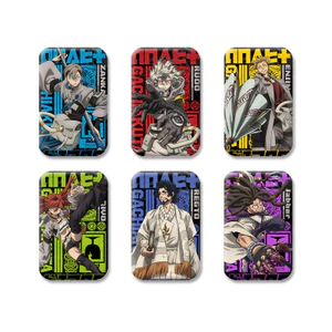 8CM Gachiakuta Huy Hiệu Zanka Vuông Anime Fan Pin Sưu Tập Quà Tặng