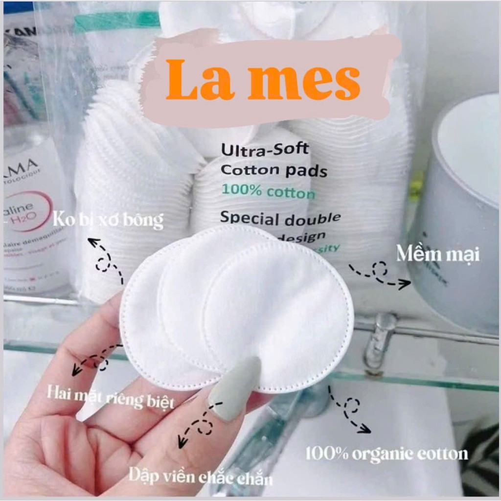 [1 Gói 201 Miếng Chính Hãng] Bông Tẩy Trang Lames 100% Cotton, ƯU VIỆT TIỆN LỢI TIẾT KIỆM