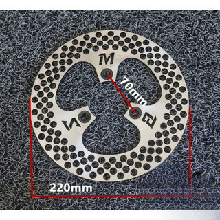 【COD】Nâng cấp hệ thống phanh với đĩa phanh 220mm nhiều lỗ cho xe điện, giúp tăng độ bám và ổn định khi phanh gấp