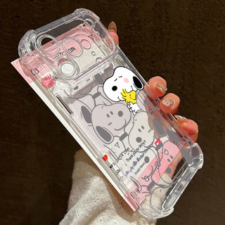 Ốp Điện Thoại Snoopy Dễ Thương Cho OPPO A6 A3 Pro A5 A3X A5X A57 A77S A78 A58 A60 A5S Reno 8T 5G Vỏ Điện Thoại Di Động Túi Khí Góc Bảo Vệ Camera Silicon Sang Trọng