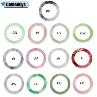 Nhẫn acrylic giả ngọc thanh lịch, thời trang với nhiều màu sắc cho trang sức xếp chồng