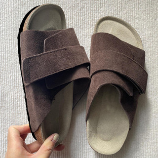 Dép Velcro mũi đơn giản mùa hè dành cho nữ