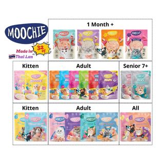 Pate MOOCHIE cho mèo gói 70g 85g 120g hỗ trợ tiêu hóa