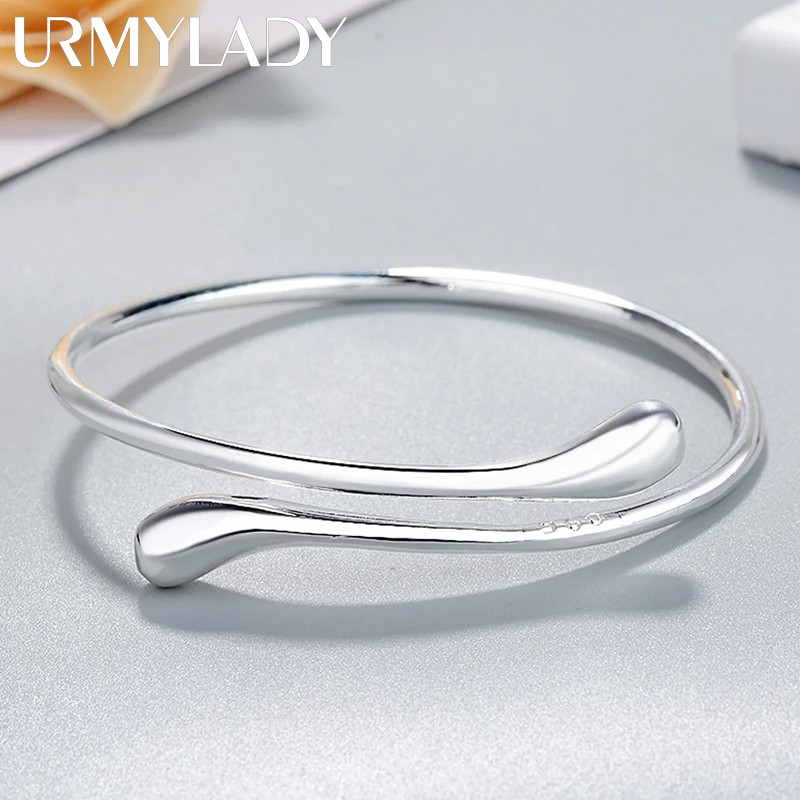 Vòng tay bạc 925 nước Mỹ giọt lắc, trang sức dự tiệc thời trang