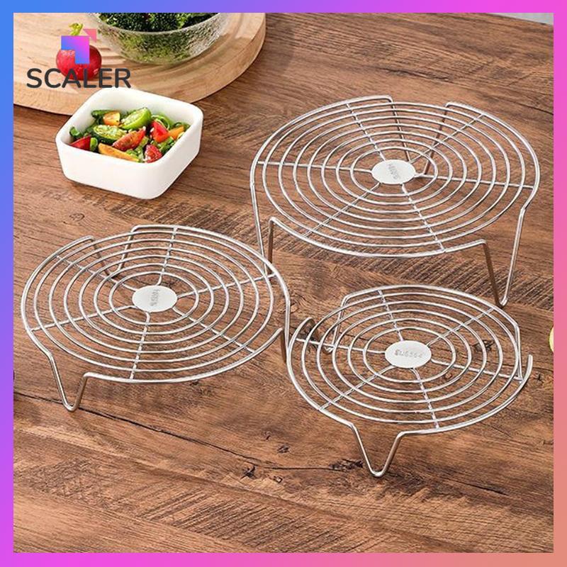 SCALER Giá hấp bằng thép không gỉ Khay hấp Nồi Bánh bao Trứng nướng Giá đỡ Bộ đồ ăn nhà bếp Dụng cụ nấu ăn.