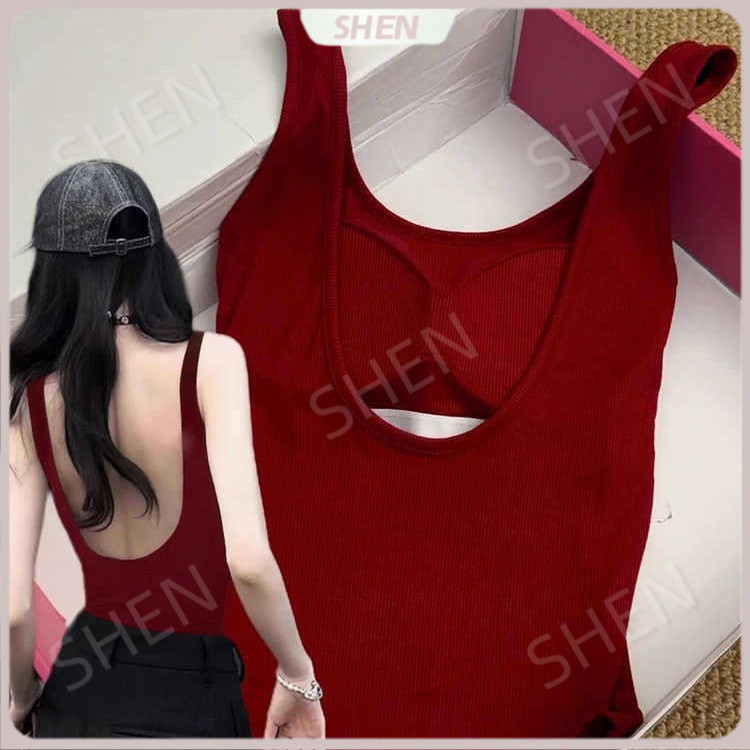 Áovest dây lưng đẹp cho nữ, có miếng lót ngực, thiết kế không tay
