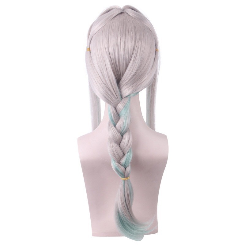 Nhà Vệ Sinh Ràng Buộc Hanako Kun Yashiro Nene Bạc Xám Micro Xoăn Chuyển Đổi Xanh Dài Tóc Cosplay Anime Tóc Giả