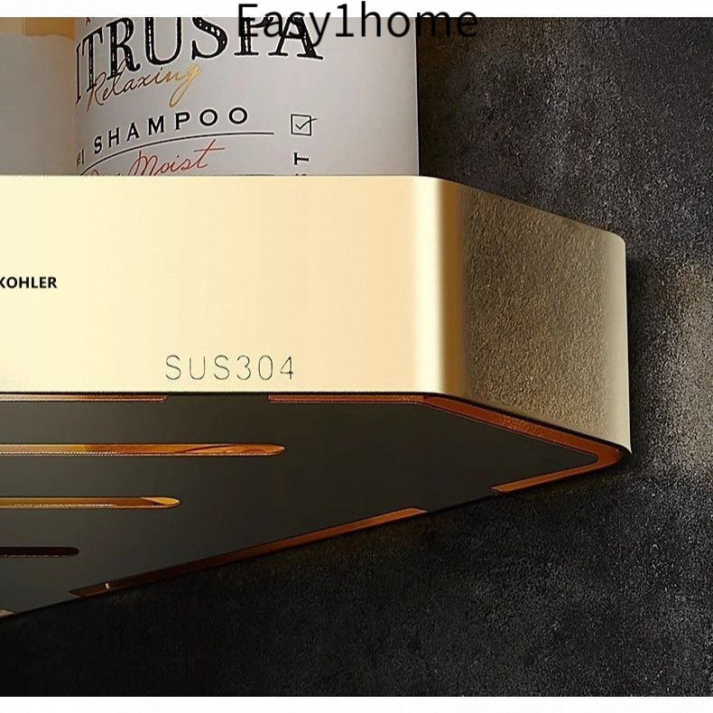 【 KOHLER 】Kệ góc tắm hình tam giác bằng thép không gỉ 304 mới nâng cấp, gắn tường, không cần khoan, giỏ góc hai lớp, giá