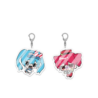 Different Sides Design Mesmerizer-Miku Teto Chibi SD Kawaii Acrylic Cute Keychain Keyring Hanging Accessories For Cospla