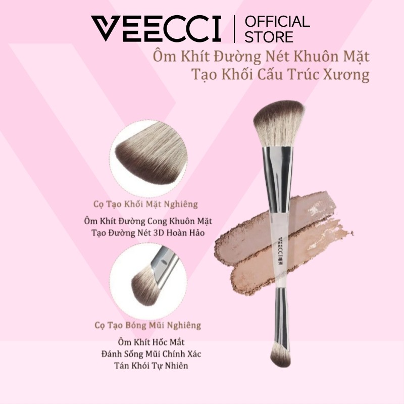 Bàn chải chải chải lông hai đầu VEECCI Light Shadow Sculpting Brush Makup