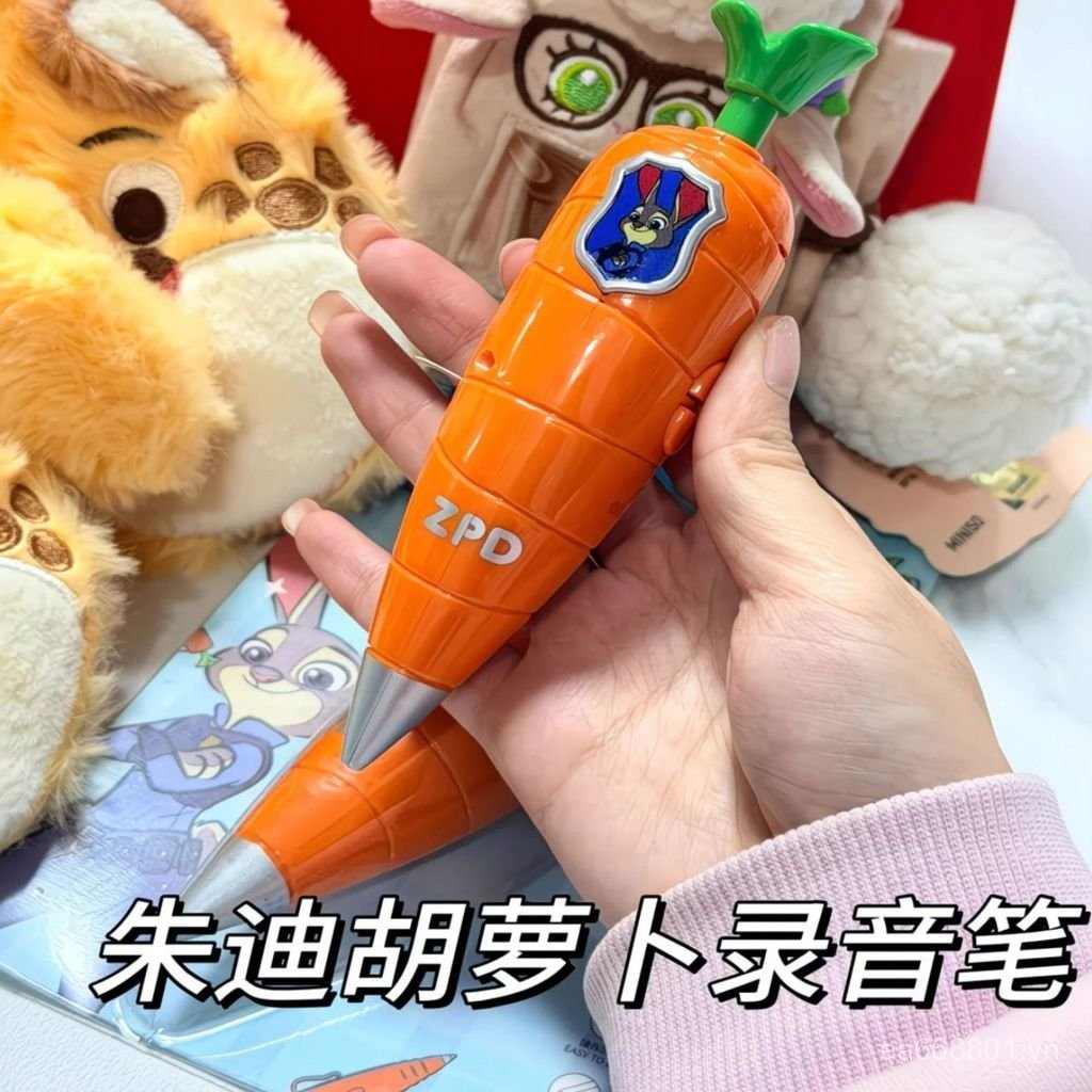Động Vật Điên Chengtong Cà Rốt Ghi Âm Hoạt Hình Junitik Nhỏ Ghi Âm Hoạt Hình Bút Bi Văn Phòng Phẩm Z2BH
