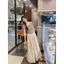 Mùa hè Slim-fit Slimer Look Filigree Thiết kế eo Nơ Áo thun ngắn tay không đều dành cho nữ