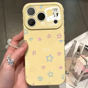 Ngôi sao màu Đối với iPhone 1715 Case 16P New 1413 Soft Case 16 Dễ thương XR Hàng ngày