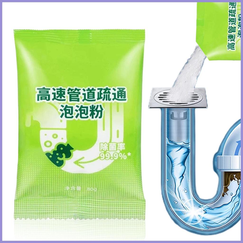 Chất nạo vét đường ống Chất tẩy tắc nghẽn Chất nạo vét 80g Mỡ phòng tắm Xây dựng tắc nghẽn Unblocker cho chủ nhà mueadsyvn