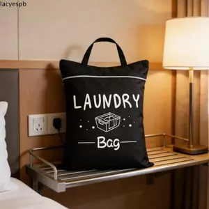 Túi Rửa Cầm Tay LACYES, Túi Bảo Quản Quần Áo Du Lịch Dây Kéo Màu Trơn, Vải Oxford Di Động Chống Thấm Nước Dung Tích Lớn Túi Giặt Thể Dục