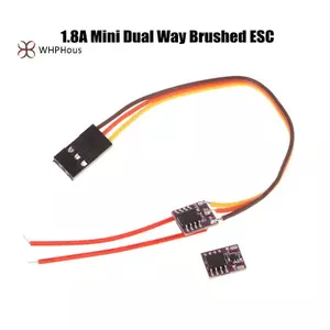 < WHPHous-t > 1S 1.8A Dual Way Brushed ESC Bộ điều khiển tốc độ điện tử Động cơ cốc rỗng Mini Way Brushed cho DIY RC Model Máy bay ô tô Đẹp
