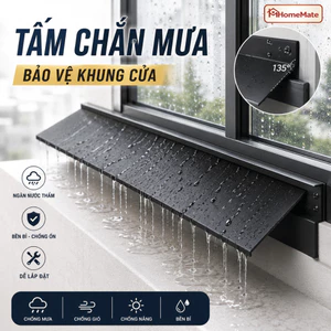 Tấm Chắn Nước Mưa Cửa Sổ Silicone Tự Dính, Dải Chống Thấm Khe Cửa, Chống Dột Mùa Mưa, Dễ Lắp Đặt