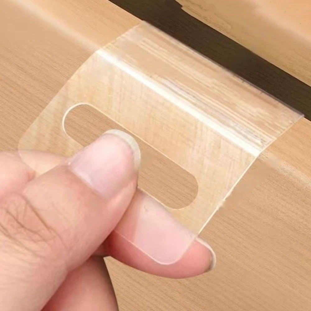 STWEEKAM 100 CÁI Thẻ treo bằng nhựa, Tab treo bằng nhựa PET trong suốt, tiện lợi với lỗ khe cắm Cửa hàng tự dính hạng nặng Tab treo Gói hàng hóa