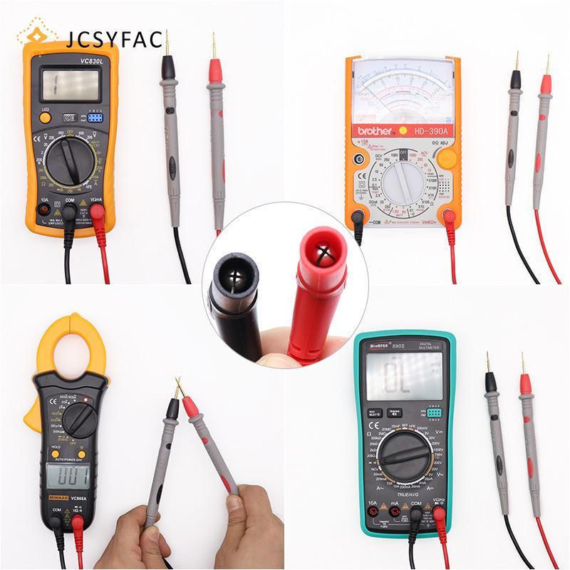 JCSYFAC Đồng Hồ Đo Dẫn Đầu Thăm Dò Đo Pin Kim Đầu Kỹ Thuật Số Nhiều Mét Thử Mới
