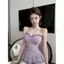 Áo ống gạc phong cách mong muốn tinh khiết mùa hè có miếng đệm ngực Xù Slim-fit Slimmer Look Top