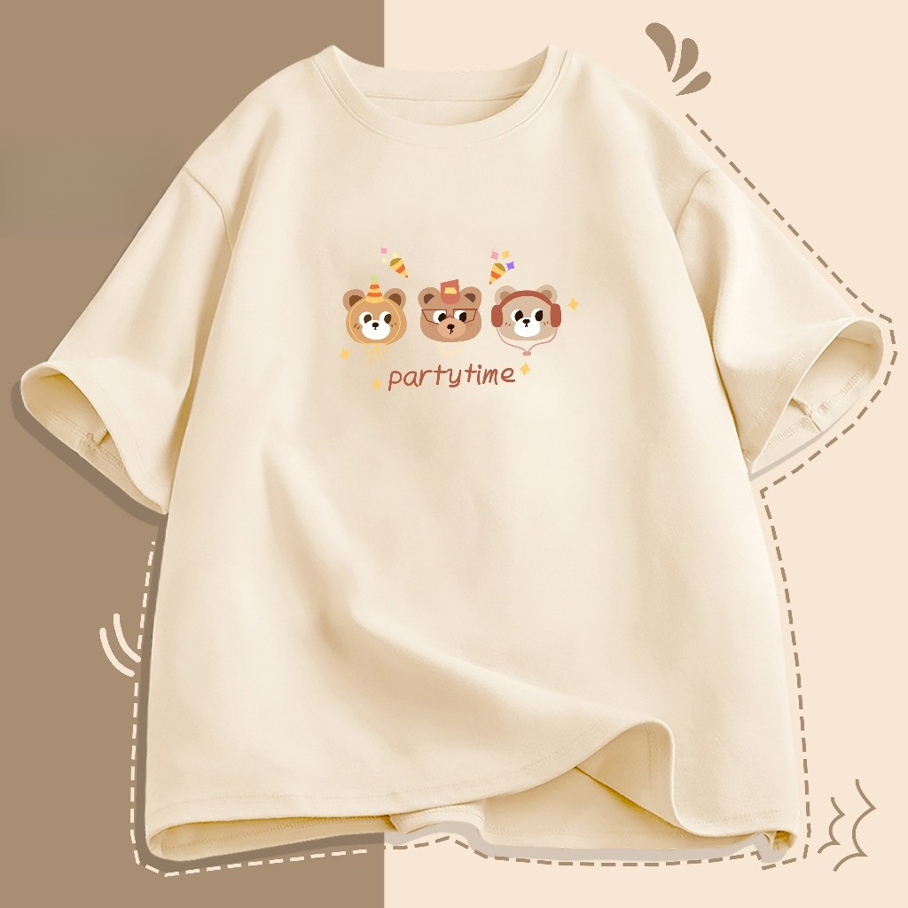 （Giao hàng 24h）Angela Áo Thun Nam Nữ Unisex Mã TN Coffee In Hình Chất Cotton Form Rộng Phong Cách Ulzzang J Joli Trendy