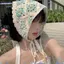Mũ trùm đầu DAYBREAK, Băng đô hình tam giác hoa nhỏ móc thủ công, Dệt kim dễ thương kiểu mục vụ Pháp Băng đô khăn cho bé gái