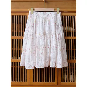 Váy dáng rộng dáng rộng hoa hồng ngọt ngào phong cách Hàn Quốc